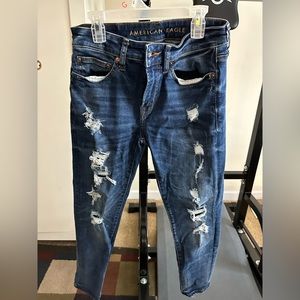 American Eagle Men’s Distressed Skinny Jeans Size 28x28